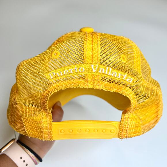 CORONA EXTRA CERVEZA Yellow Puerto Vallarta Mesh Trucker Hat Snapback Cap Beer - Picture 6 of 9